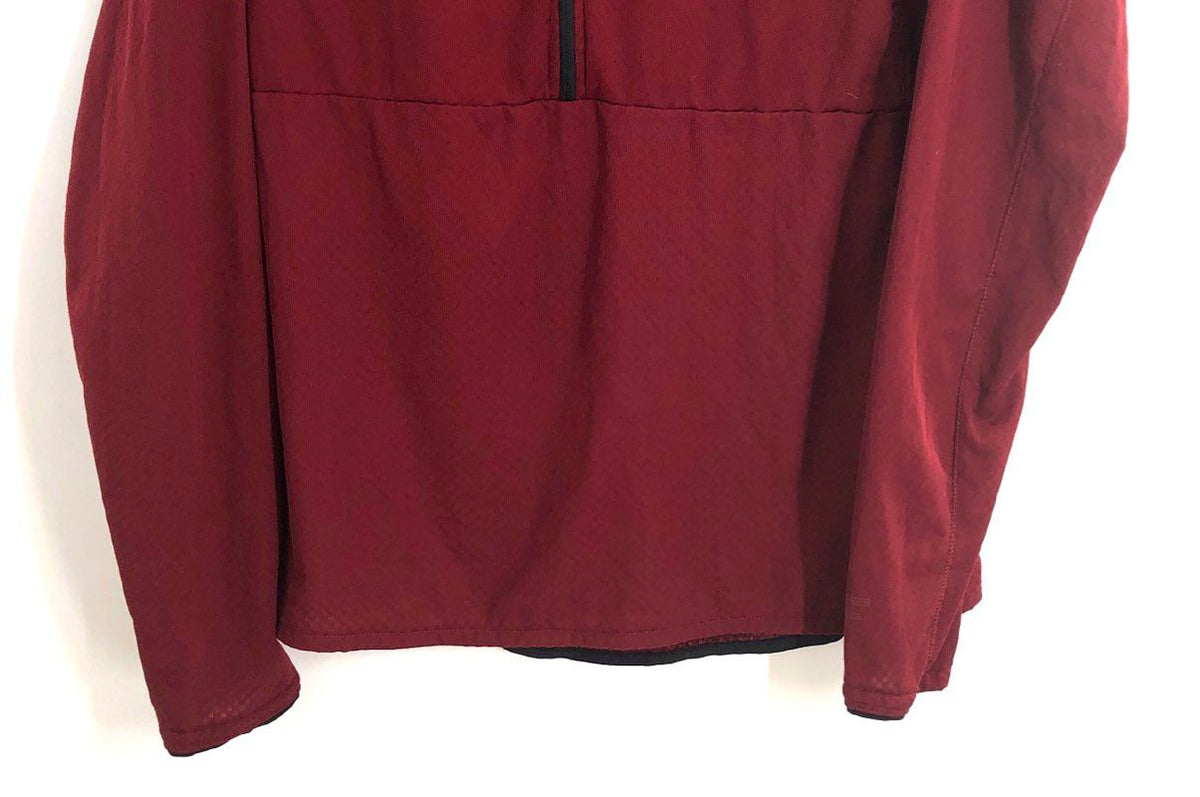 The North Face Men's Burgundy Summit Series 1/4 Zip Grid Fleece Pullover Sz M