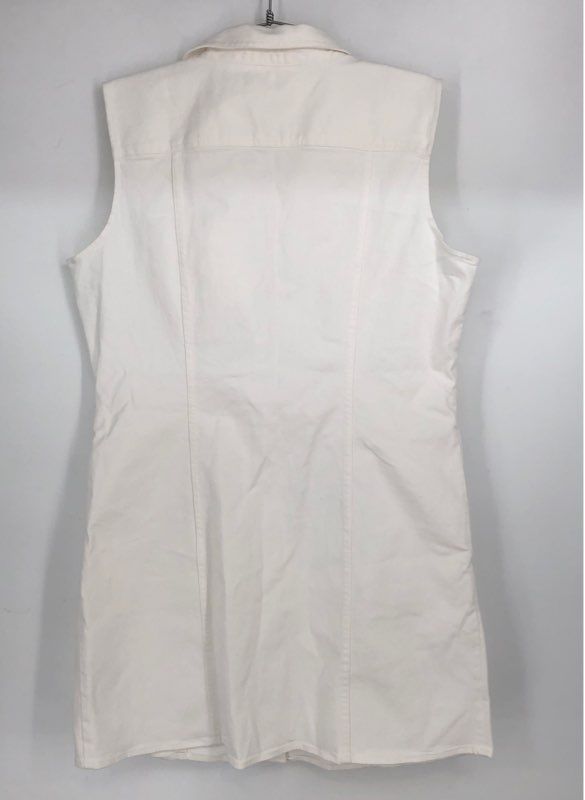 NWT Banana Republic Women&#39;s White Sleeveless Shirt Dress - Size L