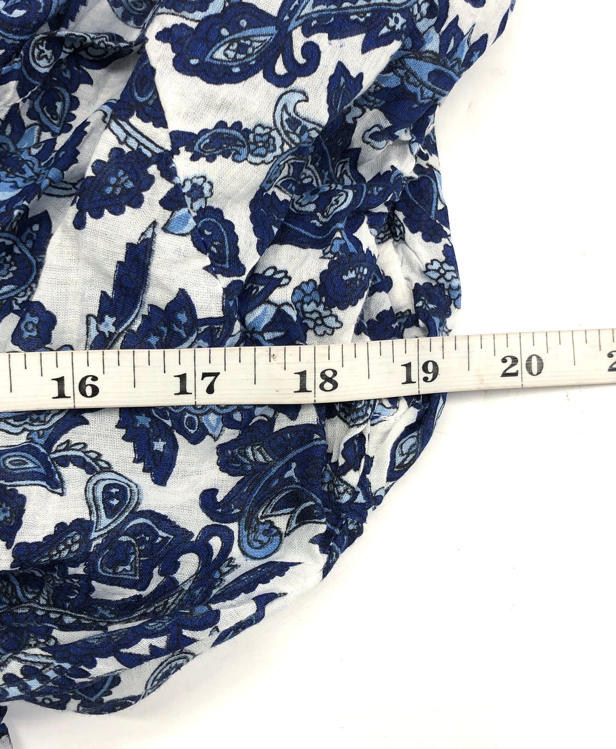 Philosophy Republic Clothing Women's Blue Paisley Smocked Maxi Dress Sz L NWT