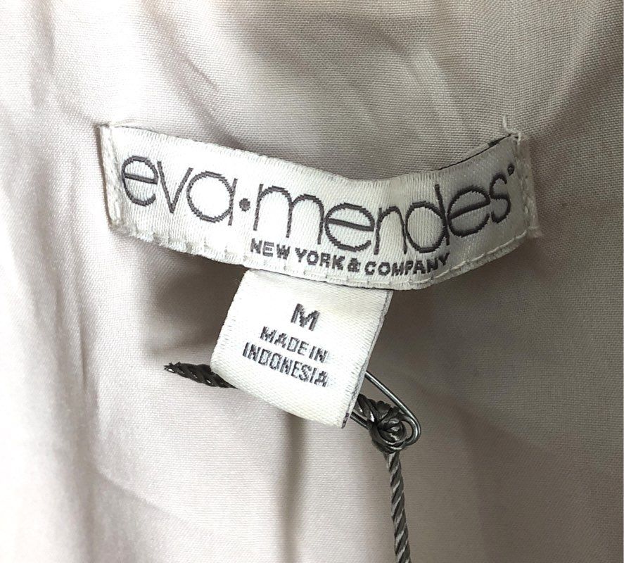 Eva Mendes Women's Multicolor Striped Colorblock Faux Fur Coat NWT Size M