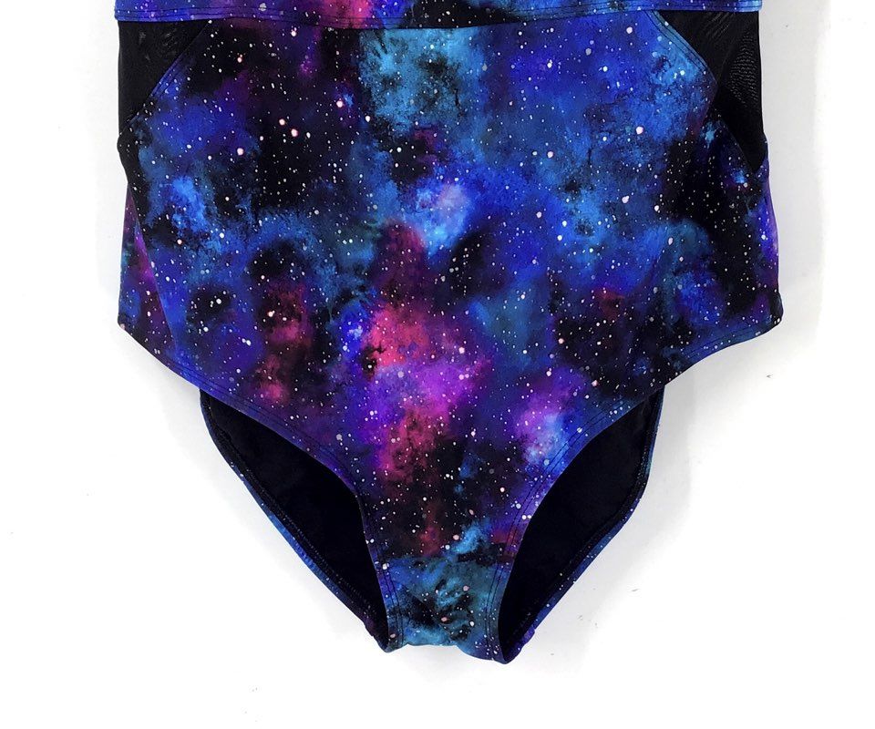 NWT Torrid Women's Multicolor Galaxy One-Piece Swimsuit - Size 1
