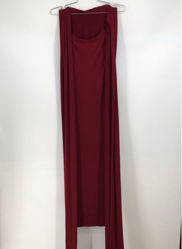 NWT Twobirds Women&#39;s Burgundy Slit Maxi Dress - Size A