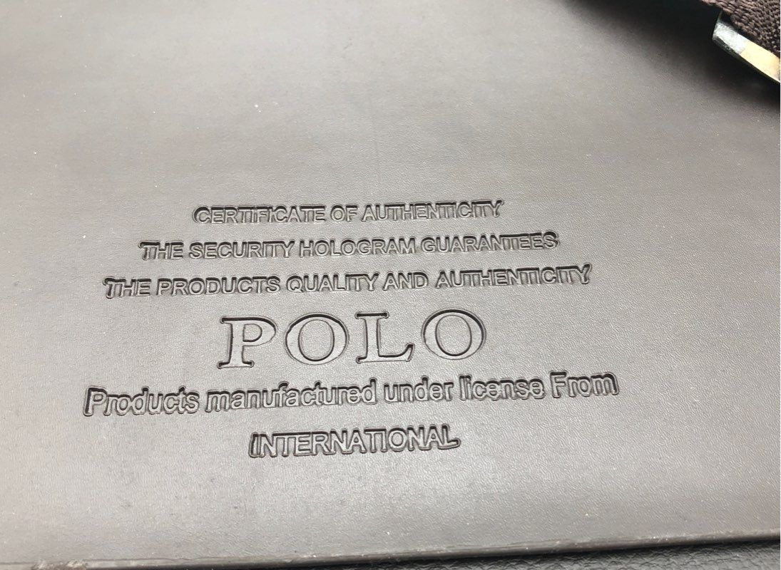 Polo Black Messenger Satchel Bag Crossbody Flap Logo