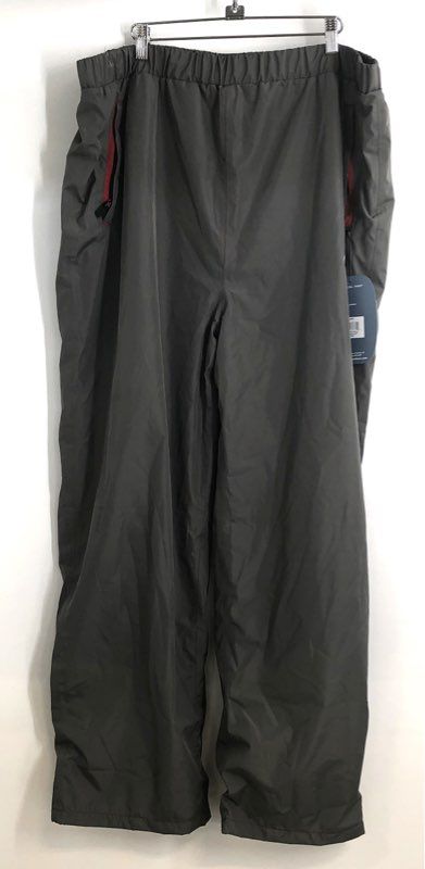 Onyx Men's Gray Essentials Waterproof Windproof Mesh Lined Rain Pants NWT Sz 3XL