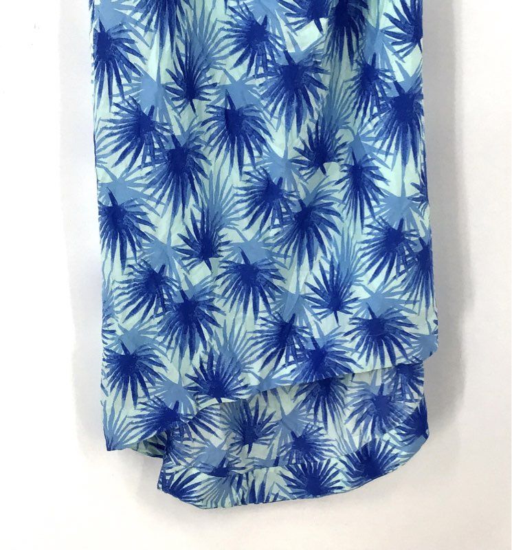 NWT Vineyard Vines Women's Aquamarine Palm One Shoulder Maxi Dress - Size 6