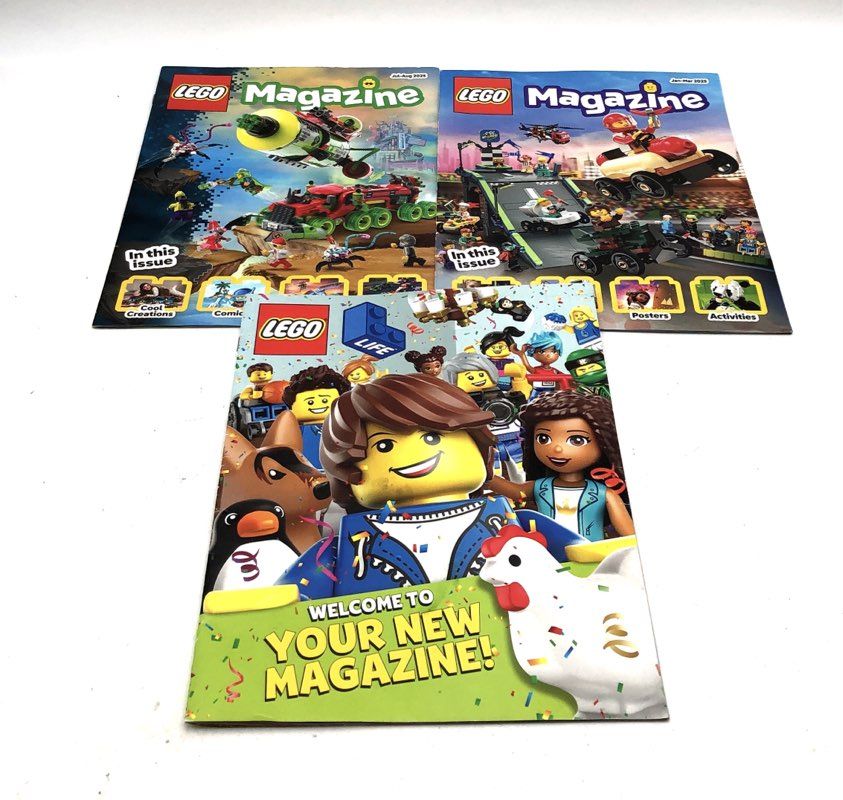 LEGO Magazine Lot 2024-2025 Activities Comics Mixed Issues Approximately 10