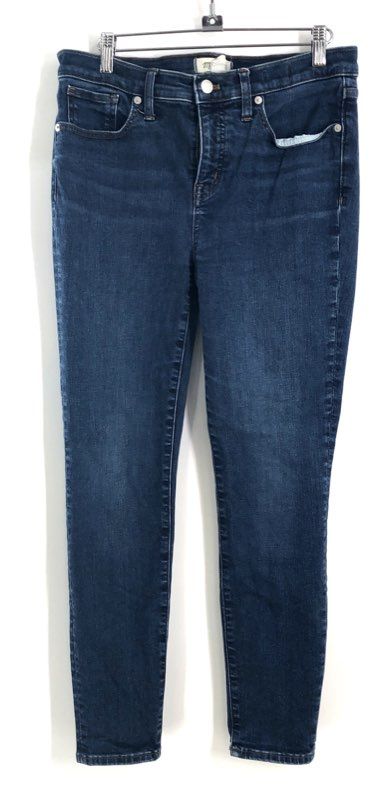 Madewell Women's Jeans Lot 2 Pairs 8" Skinny Blue & Kick Out Black Sz 29