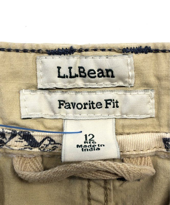 L.L.Bean Women's Stretch Canvas Cargo Pants Boulder Tan Favorite Fit NWT Sz 12