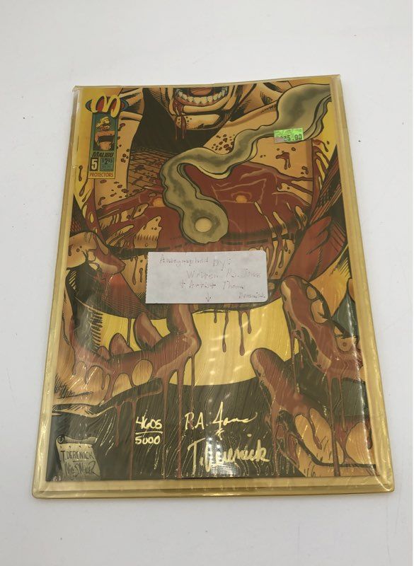 1992 Malibu Protectors #5 Signed Derenick & Jones LE /5000 COA Ken Goldin