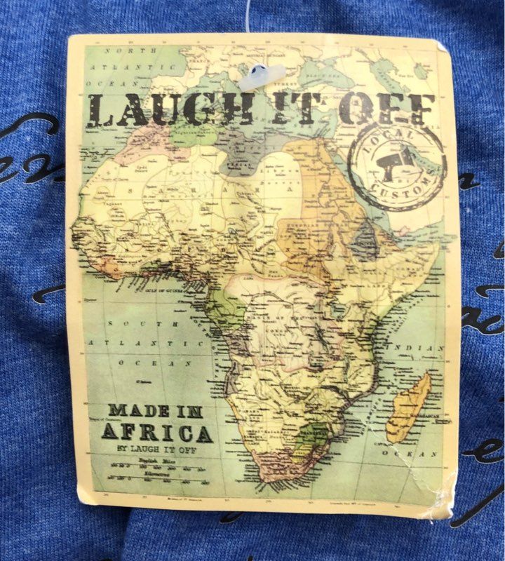 Laugh it Off Women's Heather Blue Nelson Mandela Quote Robben Island T-Shirt XL