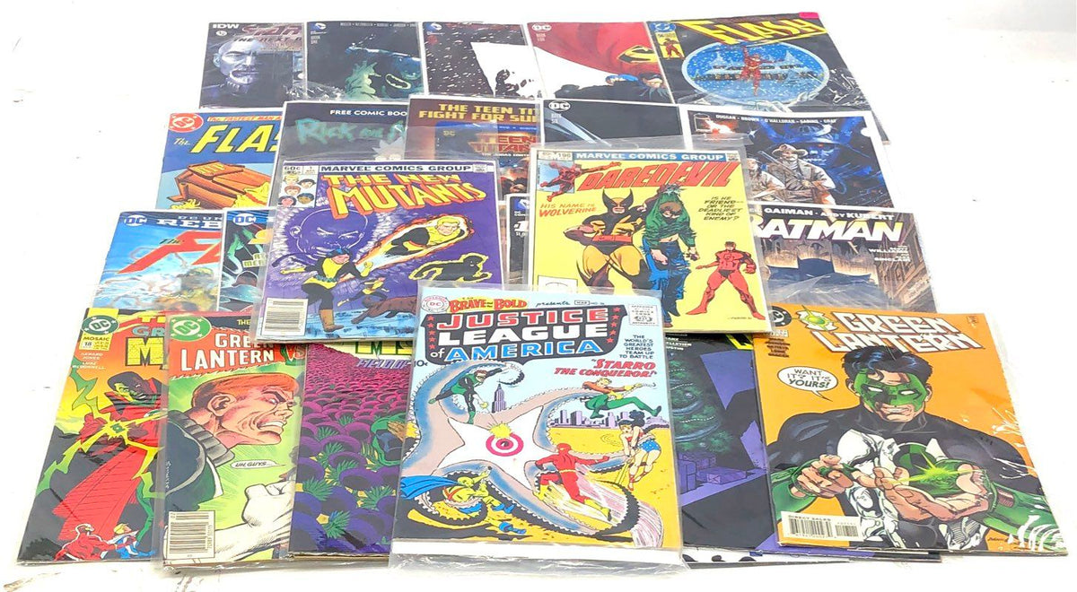 Comic Book Lot Marvel DC 1980s-2010s Mixed Superhero Approximately 22 Comics