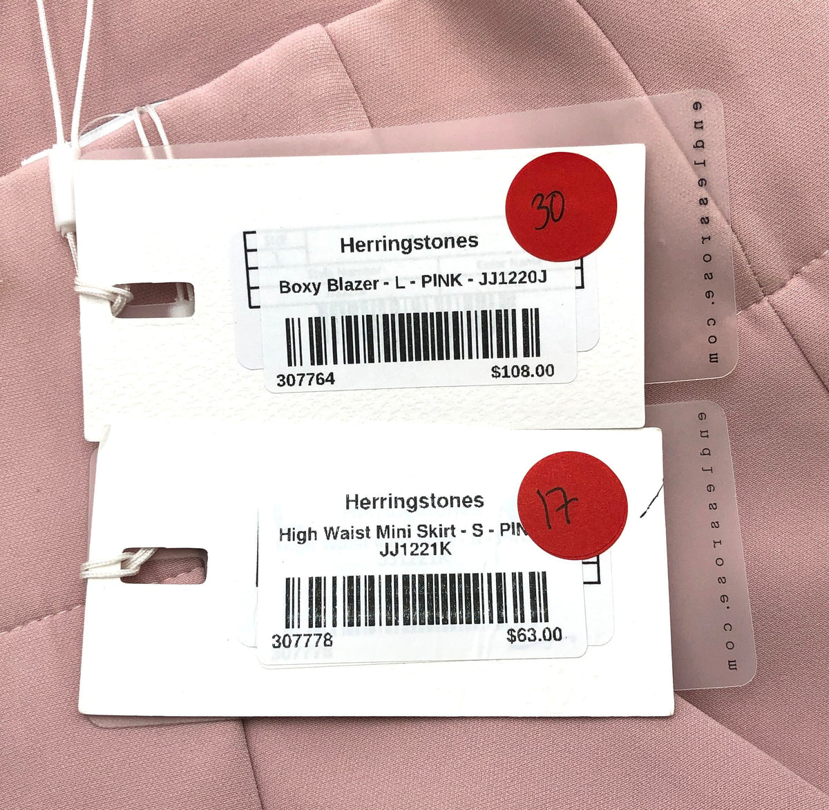 Endless Rose Women's Pink Boxy Blazer & High Waist Mini Skirt 2PC Set NWT Sz L/S