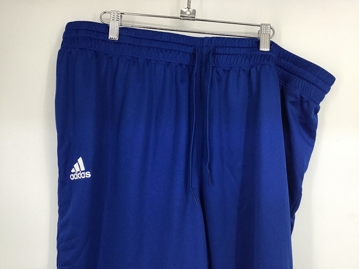 NWT Adidas Men&#39;s Royal Blue 3 Stripe Athletic Shorts - Size 2XL Lot Of 3