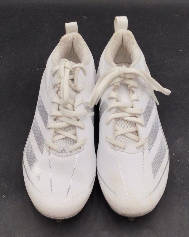 Adidas Adizero Electric White Silver Football Cleats Boys Size 6