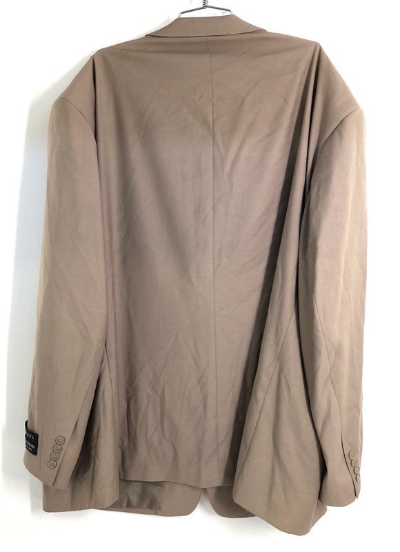 Giorgio Ferraro Men's Taupe Firenche 4-Button Blazer Suit Jacket Sz 60 NWT
