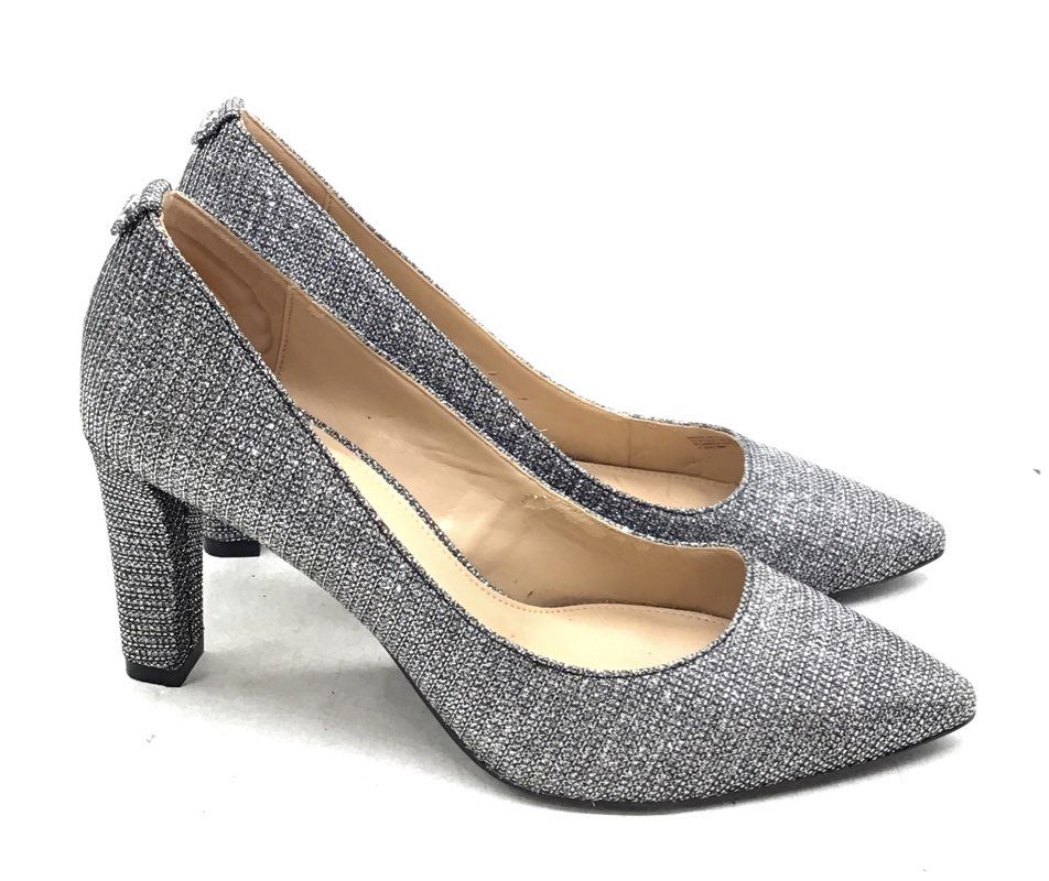 NWT Michael Kors Women's Silver Pump Heels - Size 7.5