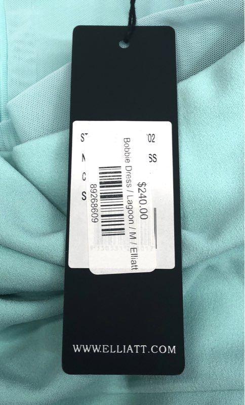 Elliatt Women's Lagoon Bobbie One Shoulder Draped Midi Dress Sz M NWT