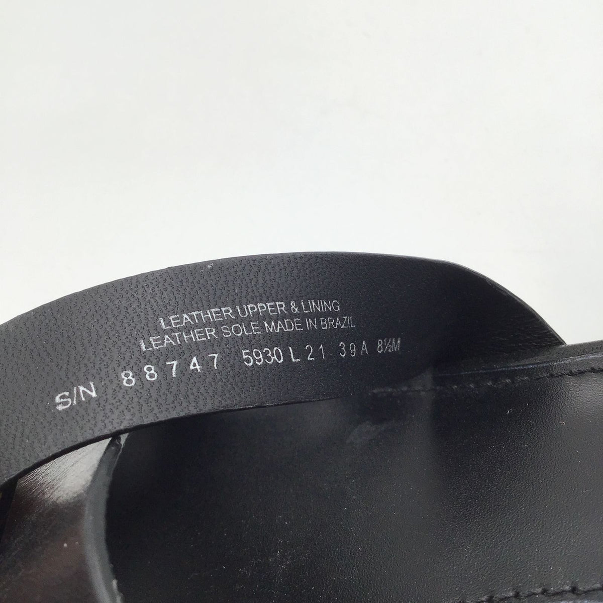 Tory Burch Black Leather 'City Heel' Ankle Strap Sandals-Size: 8.5 (+COA)