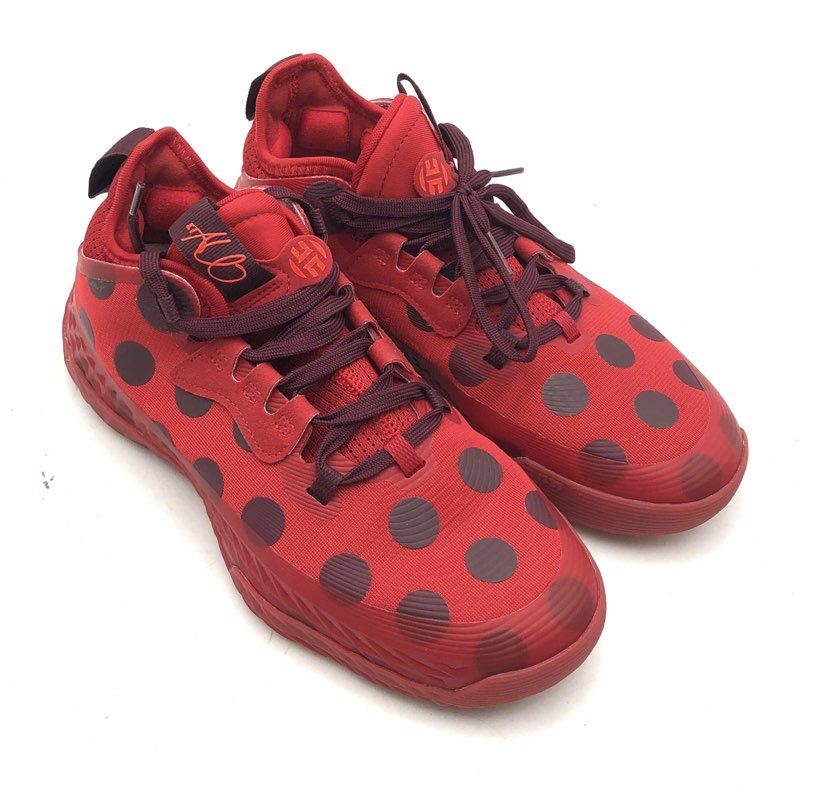 Adidas Harden Vol 5 Futurenatural Red Polka Dot Basketball Shoes Size 7.5