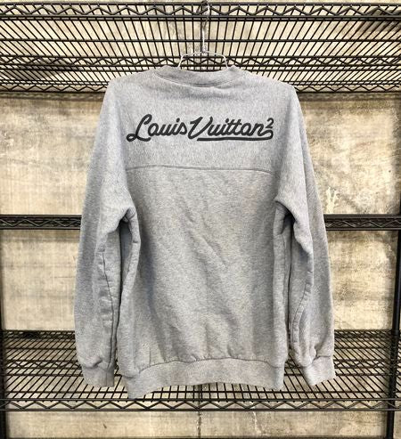 Louis Vuitton Women's Grey\Black 'Boyfriend' Sweatshirt-Size: Large (+COA)