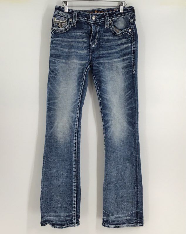 Rock Revival Women&#39;s Blue Amberlight Denim Bootcut Jeans - Size 27