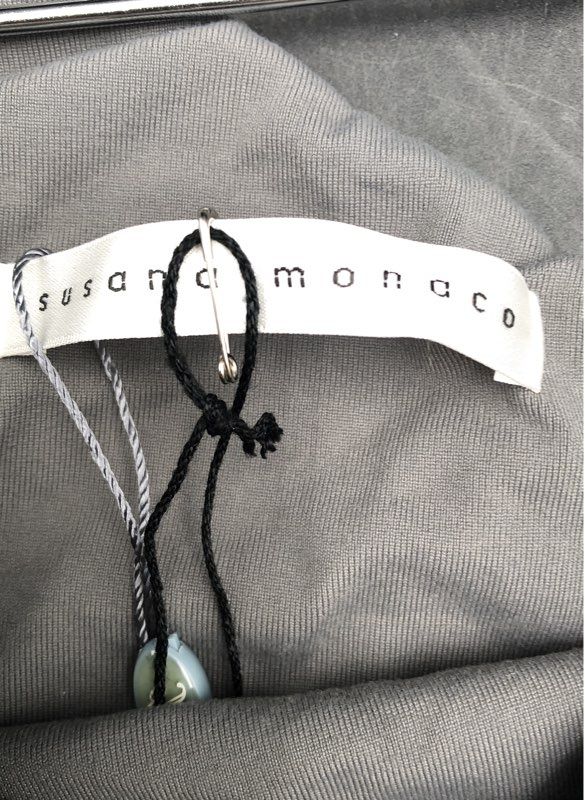 NWT Susana Monaco Women's Pigeon Gray Mini Dress - Size XS