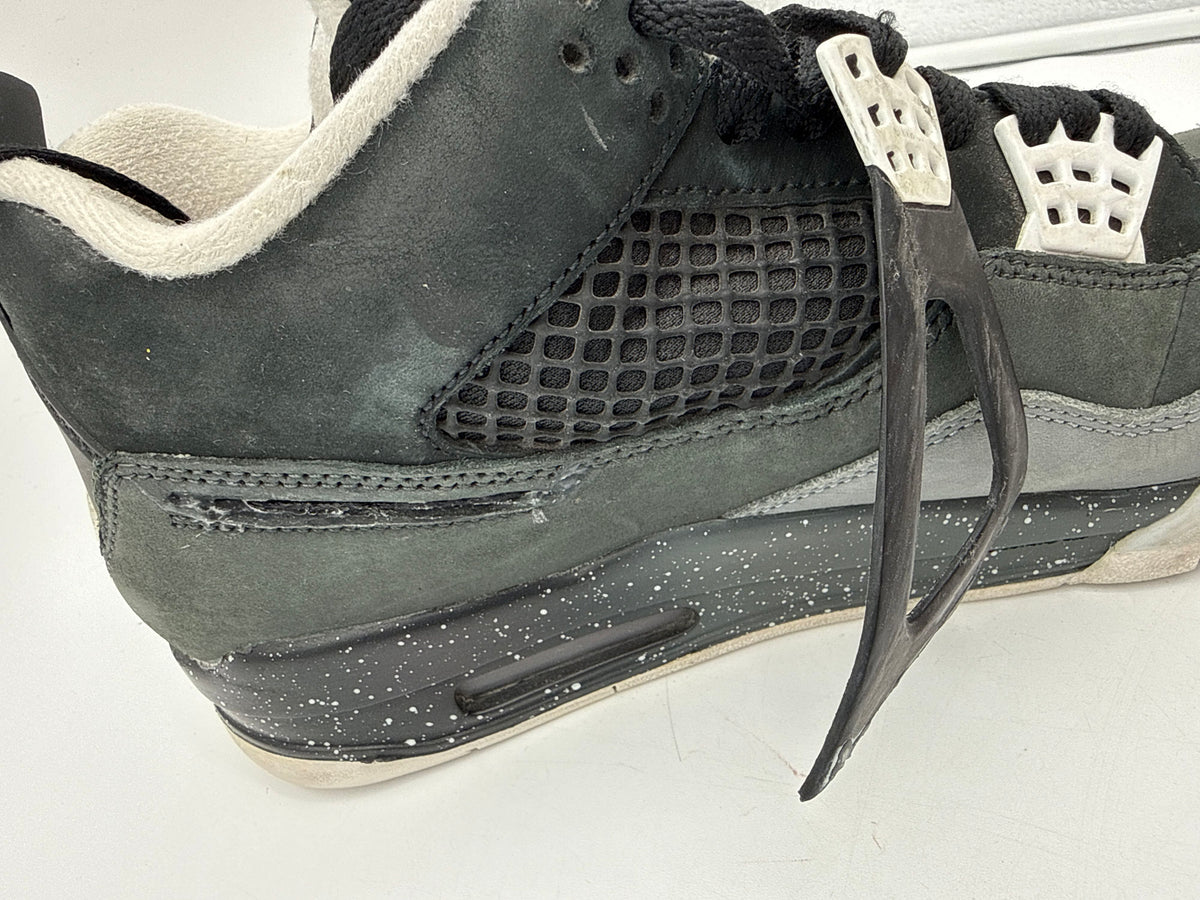 Nike Air Jordan 4 Retro Fear Black Cool Grey 2013 Sneakers COA Size 10.5