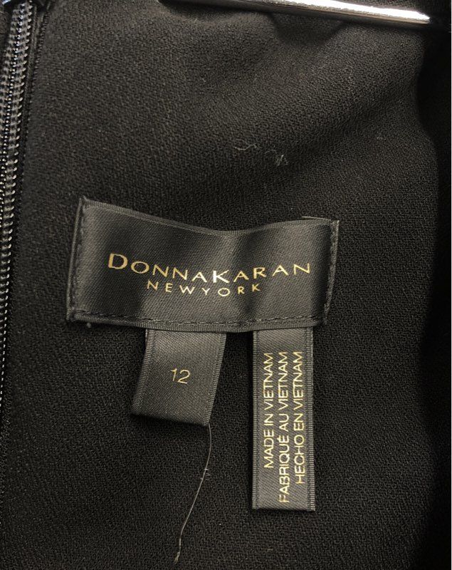Donna Karan New York Women's Black Sheath Dress - Size 12