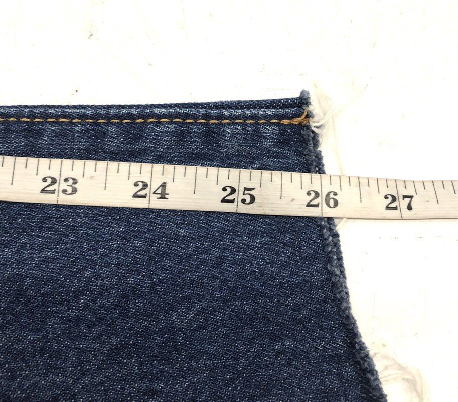 Levi's Women's Custom Reconstructed 501 Jeans Blue White Yellow Colorblock Sz 26