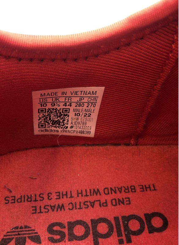 Adidas NMD_R1 Triple Red Trefoil Print Men's Running Sneakers Size 10