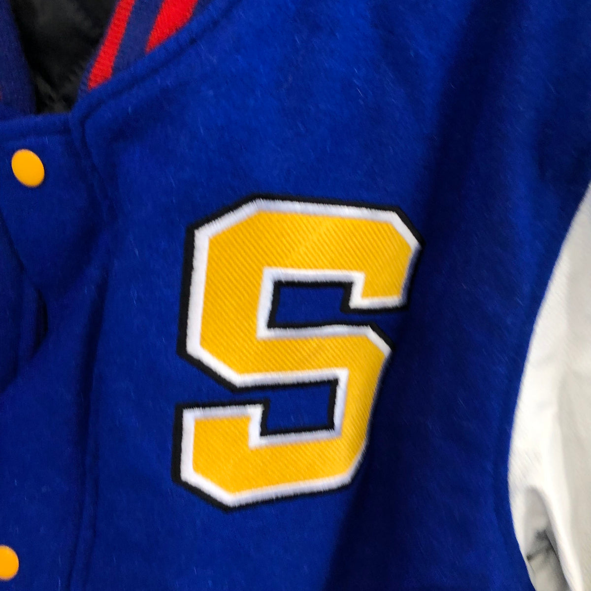Sega Sonic the Hedgehog 2 Men's Blue/White Varsity Jacket - Size XL