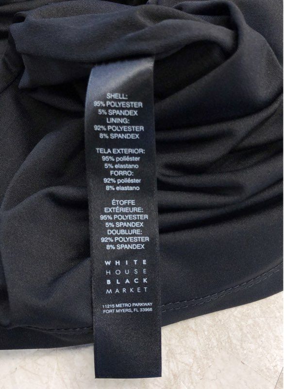 NWT White House Black Market Women's Black Shift Dress - Size XL