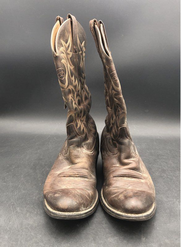 Ariat Men's Heritage Roper Brown Leather Western Boot - Size 9.5 D