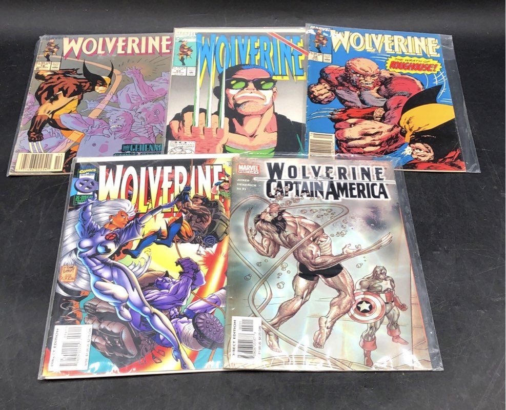Marvel Comic Lot 1980s-2010s Wolverine X-Men Superhero Approximately 25
