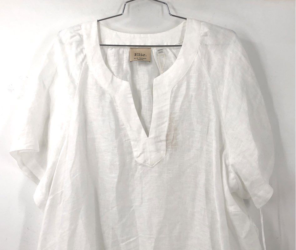 NWT Elie Tahari Women's White Shift Dress - Size 2X