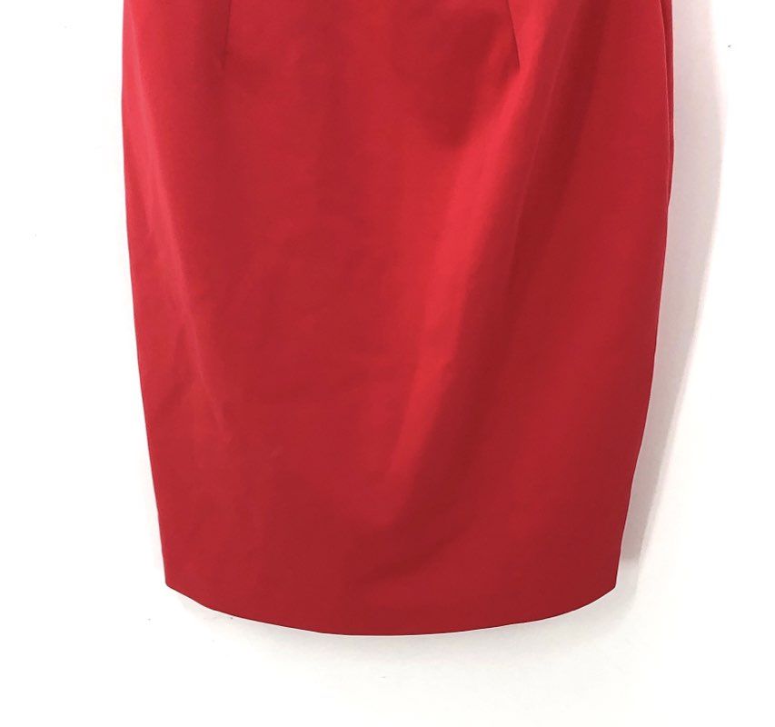 Eliza J Women's Red Sheath Dress Bow Shoulder V-Neck NWT Size 16
