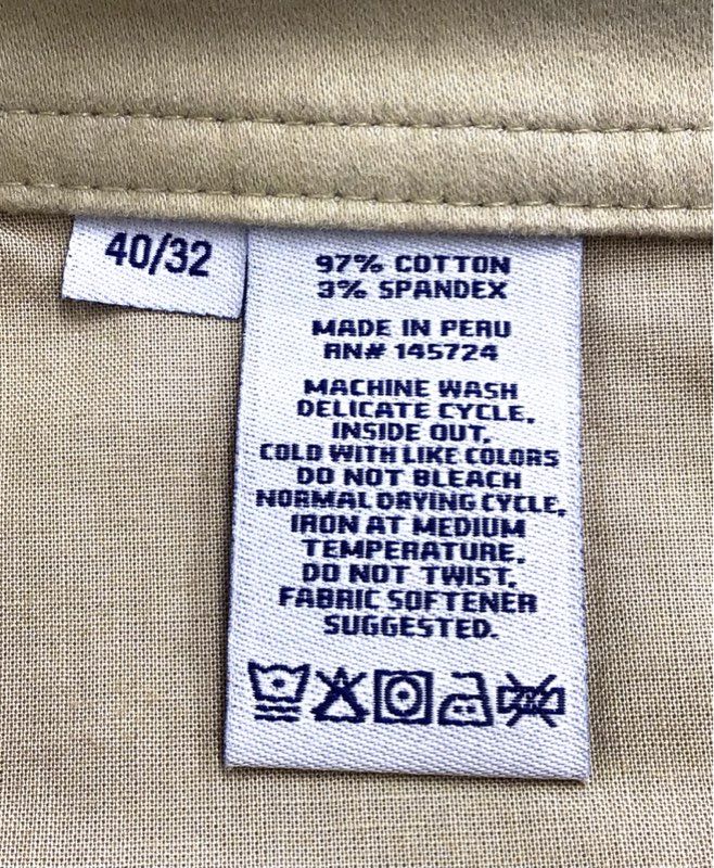 NWT Onward Reserve Men's Beige Trouser Pant - Size 40/32