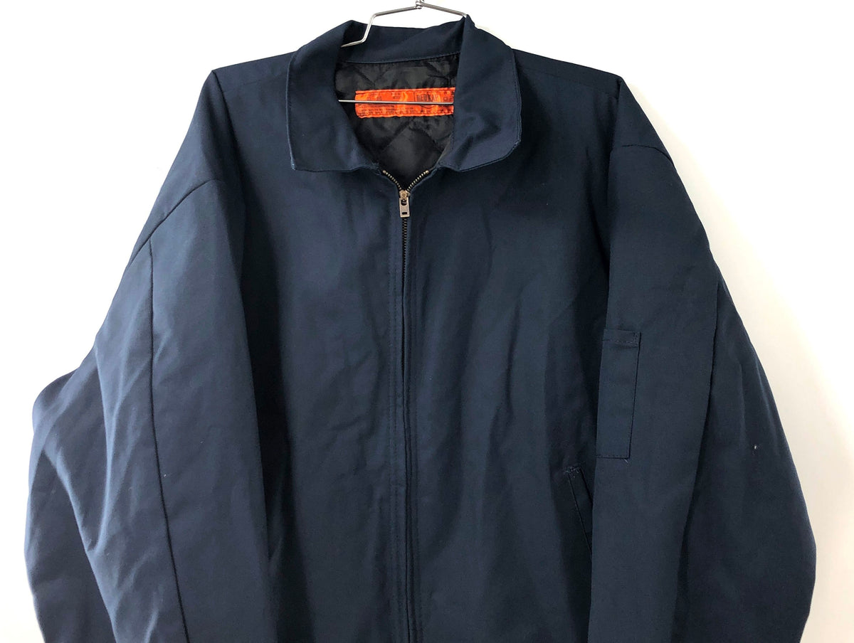 Red Kap Men's Navy JT22 Quilted Lined Panel Work Jacket Eisenhower Sz XL