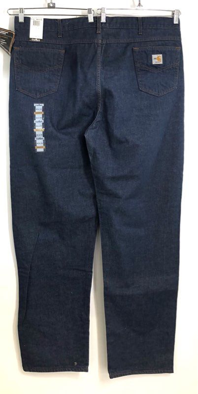 Carhartt Men's FRB150 FR Jeans Blue Vintage Y2K Relaxed Fit 46x36 NWT USA