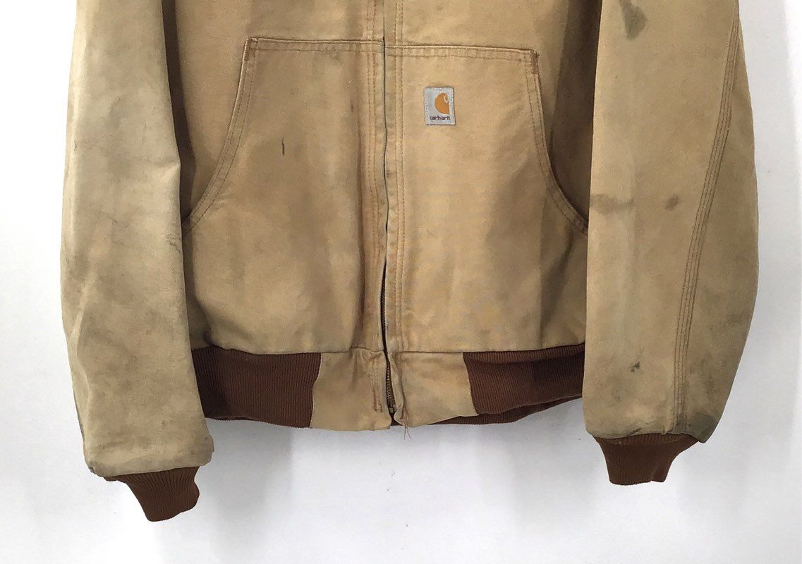 Vintage Carhartt Men's Brown J131 Bomber Jacket - Size L