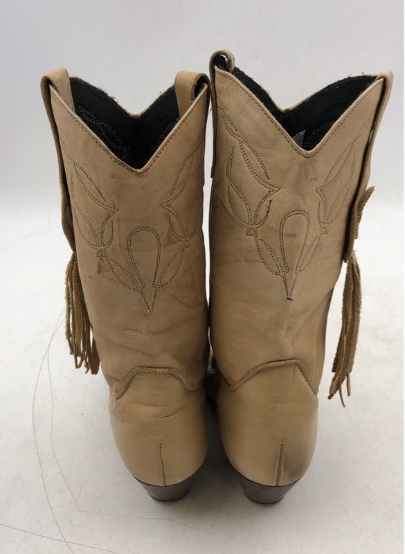 Laredo Women&#39;s Tan Leather Cowgirl Western Boots - Size 6.5M