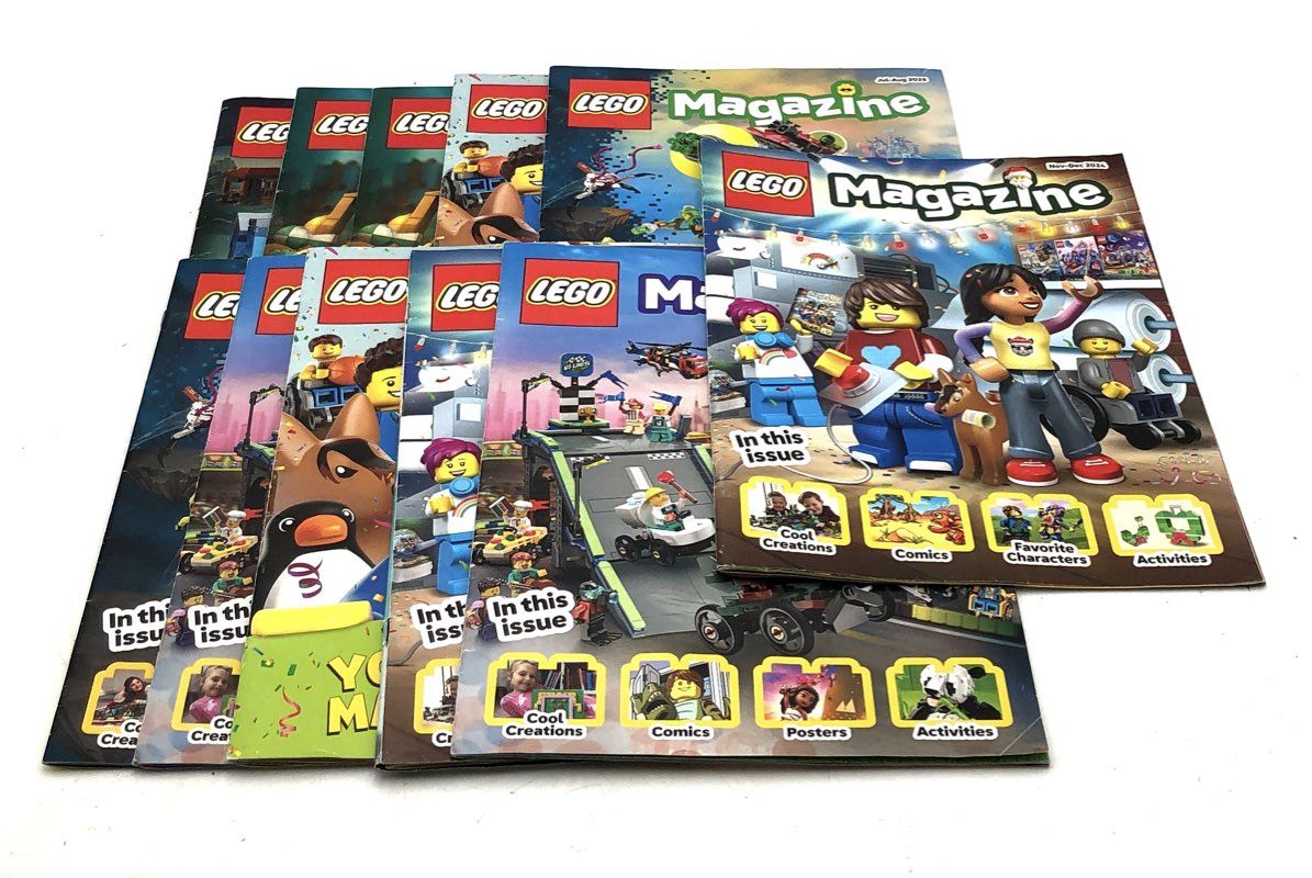 LEGO Magazine Lot 2024-2025 Activities Comics Mixed Issues Approximately 10