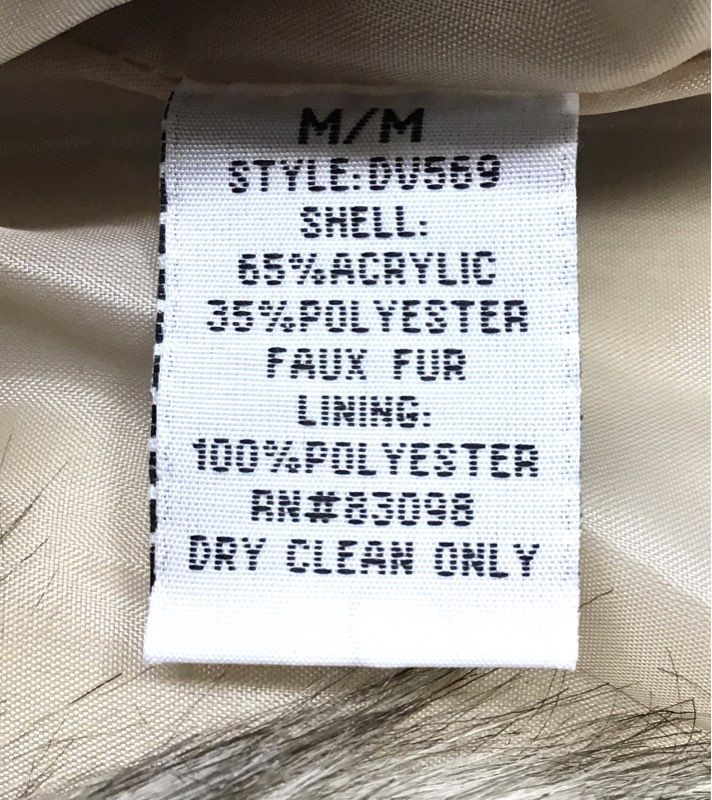 Ci Sono By Cavalini Women's Beige Faux Fur Vest - Size M