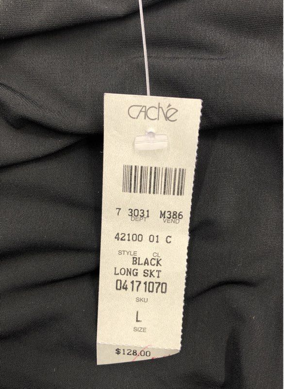 NWT Cache Women's Black Ruched Mermaid Dress - Size L