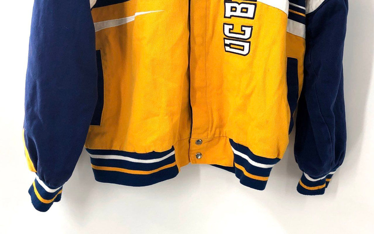 Vintage UC Berkeley Cal Bears Varsity Jacket Franchise Club Blue Gold Sz XL