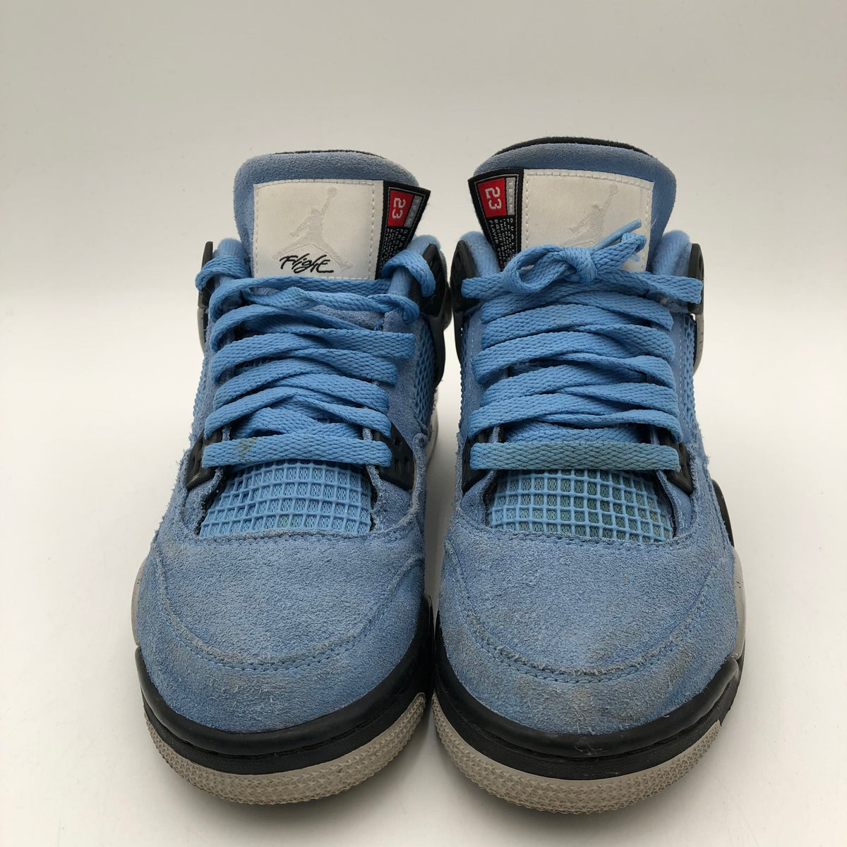 Nike Air Jordan 4 Retro University Blue GS Blue Grey Sneakers Size 6Y COA
