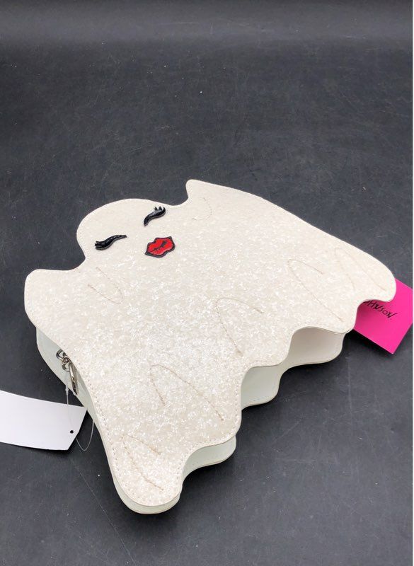 NWT Betsey Johnson White Kitsch Ghost Crossbody Bag
