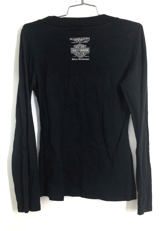 Vintage 2005 Harley-Davidson Mississippi Coast Dealer Graphic Long Sleeve Sz S