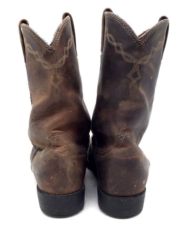 Ariat Women's Heritage Roper Brown Leather Western Boots - Size 8B