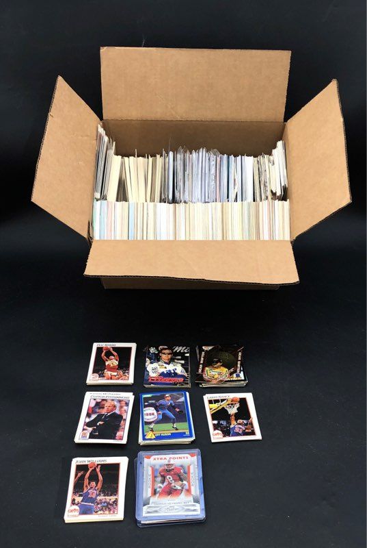 Sports Card Lot Vintage & Modern Baseball Basketball Football Racing See Photos